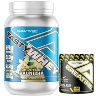 Tasty Whey 3W Sabor Baunilha 900g + Creatina 300g - Adaptogen Science - imagem 1