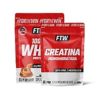 Whey Doce de Leite + Creatina Refil – Kit Ftw 900g+500g - imagem 1