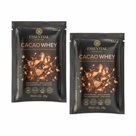 Kit 2X: Cacao Whey Sachê Essential Nutrition 28g - imagem 2