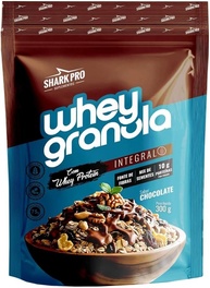 Whey Granola Saco 300g Sabor Chocolate Shark Pro - imagem 1