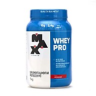 Whey Pro Max Titanium Morango: Ganhe Massa Magra! - imagem 1