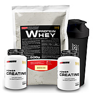 Whey Protein + Creatina: Kit Ganho de Massa Muscular - imagem 1