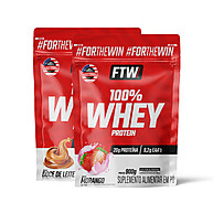 Whey Protein FTW: Kit Refil Doce de Leite + Morango 900g - imagem 1