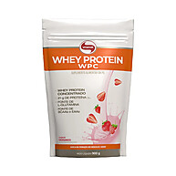 Whey Protein Morango 900g Vitafor: Ganhe Massa Magra! - imagem 1