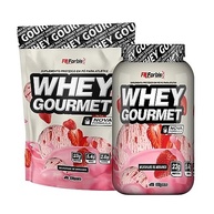 Kit Pote + Refil Whey Protein Gourmet - FN Forbis Nutrition (Milkshake de Morango) - imagem 1