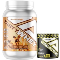 Tasty Whey 3W Sabor Churros 900g + Creatina 300g - Adaptogen Science - imagem 2
