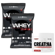 Whey Turbo + Creatina: Kit Performance Blackskull & Samurai - imagem 1