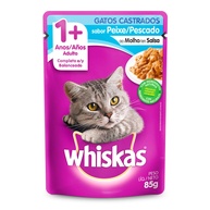 Whiskas Sachê Castrados Peixe 85g: Sabor Irresistível! - imagem 1