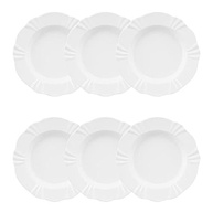 Pratos Fundo Oxford Soleil White - 6 Peças com Relevo Clássico - imagem 3