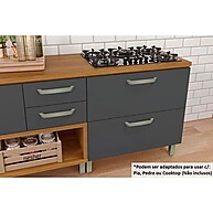 Balcão de Cozinha Princesa 80cm – Freijo/Off White - imagem 2