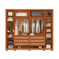 Guarda-Roupa Casal Milanus 6 Portas e 6 Gavetas Freijo/Off White - imagem 2