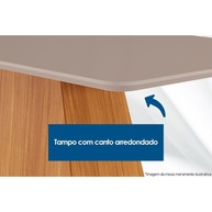Mesa de Jantar Luna 180x90cm: Elegância Imbuia/Off White - imagem 2