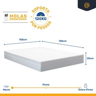 Cama Box Baú Queen 158cm + Colchão Maxx White - imagem 2