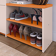 Sapateira Hall Entrada com Banquinho Off White - imagem 1