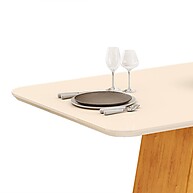 Mesa de Jantar Gabi: Elegância em Off White - imagem 2