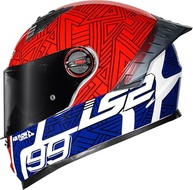 Capacete LS2 FF358 Pro Tiempo White Red Blue - Segurança e Estilo para Sua Pilotagem - imagem 3