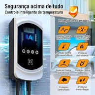 Carregador Portátil EV Tipo 2 7.6KW 32A Wi-Fi - Carregamento Rápido e Seguro para Seu Carro Elétrico - imagem 4