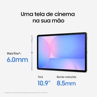 Tablet Samsung Galaxy Tab S10 FE, Azul, 10.9", Wifi, 128GB, 8GB RAM, Camera Traseira de 13MP, Câmera Frontal de 12MP Ultra Wide, Wifi 6, IP68, Android 15 - imagem 3