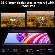 Xiaomi Redmi Pad Pro WiFi versão 30.7 cm Octa Core Global ROM 10000mAh Bluetooth 5.3 8MP Dual Camera (azul oceano, 128 GB + 8 GB) - imagem 2