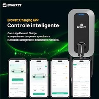 Evowatt Gold 7.4kW: Carregador Inteligente para Carros Elétricos Domésticos com APP WiFi/Bluetooth - imagem 4