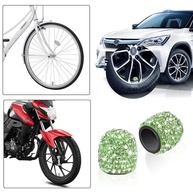 Kit Luxo WINKA: Tampas de Válvula e Anel de Ignição com Strass para Carro - imagem 4