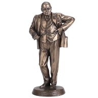 Estátua de Winston Churchill em Bronze - Resina de Alta Qualidade - 10x8x20cm - imagem 2
