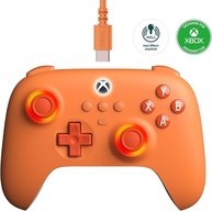 8Bitdo Ultimate C Wired Controller for Xbox com Hall Effect Joysticks e Triggers, RGB Lighting Fire Ring, Compatível com Xbox Series X|S, Xbox One, Windows 10/11 - Oficialmente Licenciado (Laranja) - imagem 1