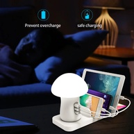 Central de Carga Cogumelo: 3 USB + Carregador Wireless - imagem 4
