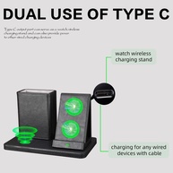 Organizador de Mesa 3 em 1 com Carregador Wireless - imagem 4