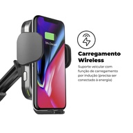 Suporte Veicular Gshield 15W: Carregamento Turbo Wireless Automático e Seguro - imagem 5