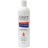 Cleure Alcohol Free Mouthwash with Xylitol and Baking Soda, Cinnamon, 16 oz - imagem 1