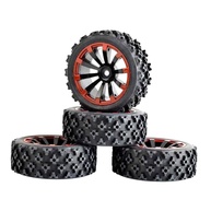 Pacote 4 Pneus WLtoys 65mm Borracha para 144001 e 124018 - Off-Road e On-Road - imagem 1