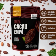 Cacau Em Pó Alcalino Natural 100% Cacau 454g - Wood Superfoods - imagem 3