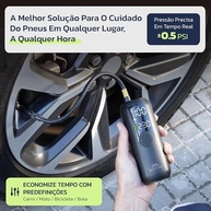 Woowind LP1: Compressor de Ar Portátil 150PSI para Carros e Bicicletas com Desligamento Automático - imagem 3