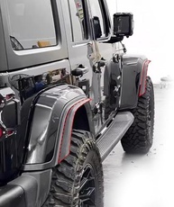 Alargadores de Para-lama Jeep Wrangler JL/JLU/JT Gladiator 2018-2023 (Sahara Baixo) - Proteção e Estilo Off-Road - imagem 4
