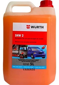 Shampoo Automotivo Wurth SHW2 com Cera: Limpeza Profunda e Brilho Duradouro (5L) - imagem 2