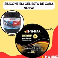 Silicone Gel W-Max Wurth 200g: Revitalize Plásticos e Borrachas com Brilho e Proteção Duradoura - imagem 3
