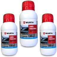 Kit 3 Limpa Para Brisa Wurth 100ml: Visibilidade Cristalina e Segurança Máxima - imagem 1