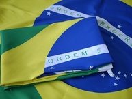 Bandeira do Brasil 1,5 Pano 0,68 x 98m - Tecido Dupla Face 100% Poliéster - imagem 4