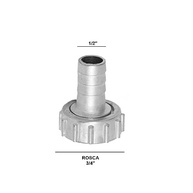 Bico Torneira Metal 3/4 x 1/2 Fico - imagem 3