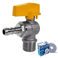 Kit Instalação Gás com Mangueira 80cm Bm x Bm + Registro - Segurança e Conveniência - imagem 4
