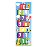 Adesivo de Chão Amarelinha Safari 2m x 0,73cm - Estimule Brincadeiras Educativas - imagem 1