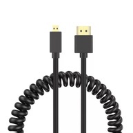 Cabo Espiral HDMI x Micro-HDMI WorldView 4K: Conexão Rápida e Imagem Incrível - imagem 1