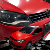 Vinil Adesivo Satin Red Envelopamento Automotivo Premium 2m x 68cm - imagem 3