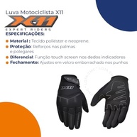 Luva X11fit X: Proteção e Tecnologia para Motociclistas e Entusiastas - imagem 4