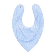 Biramar Baby Babador Bandana Xadrez Azul - Estilo e Proteção para Bebês - imagem 1