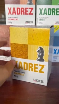 Pigmento Em Pó Xadrez Amarelo 500g Tinta P/Cimento Queimado - imagem 4