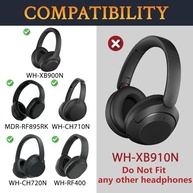 Almofadas SOULWIT Premium para Sony WH-XB900N/CH710N/CH720N/RF400/MDR-RF895RK - Isolamento de Ruído e Conforto Superior - imagem 3