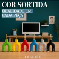 Adaptador Y P2 para P3: Som e Microfone em 3.5mm para Fones e Headsets em PC, PS, Xbox e Celular - imagem 4