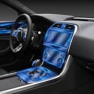 Película Protetora TPU Transparente para Console Central Jaguar XEL 2020-2023 | Proteção Premium com Encaixe Perfeito - imagem 1